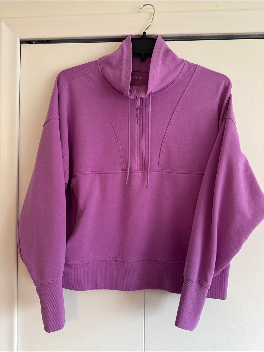 Old Navy Lavender Half-Zip Pullover Sweatshirt